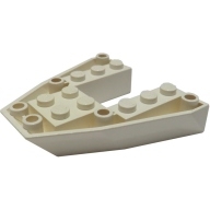 Lego loď přední spodní část 6x6x1, bílá (262601)